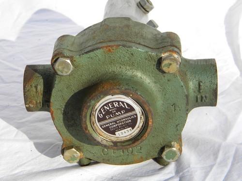 photo of old General Hydraulics G6 farm sprayer pump w/PTO coupling for tractor #2