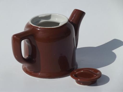 photo of old Hall restaurant ironstone, single serving 1 cup teapot or coffee pot #3