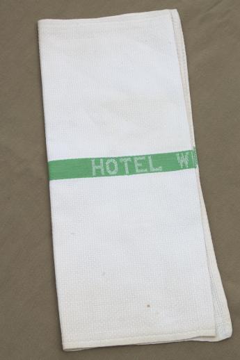 photo of old Hotel Wisconsin cotton towel, vintage souvenir from famous Milwaukee landmark #4