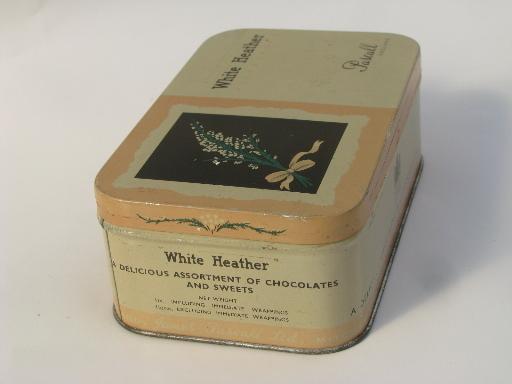 photo of old Pascall White Heather toffee tin, Royal Warrant of the Queen Mother #3