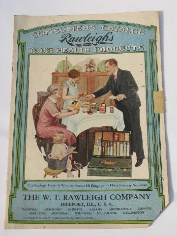 photo of old Rawleigh's advertising catalogs, 1910, 20s & 30s, patent medicine books #2