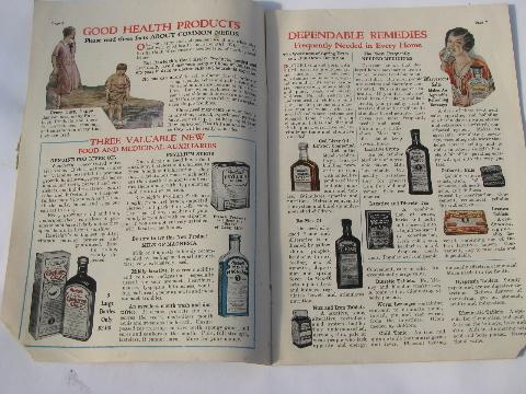 photo of old Rawleigh's advertising catalogs, 1910, 20s & 30s, patent medicine books #3