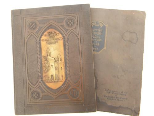 photo of old Swedish Free Church directories w/photos, Rockford, IL genealogy #1