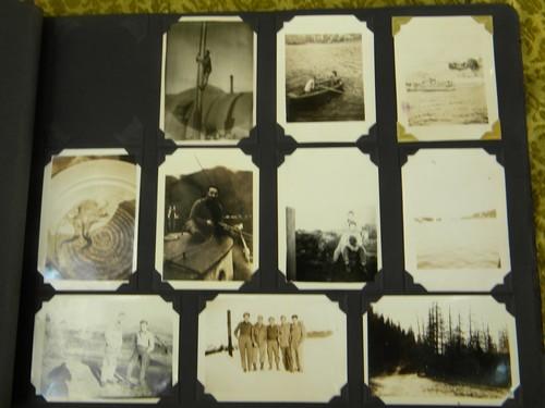 photo of old WWII soldier's photo album w/150+ photographs, many censor stamps #9