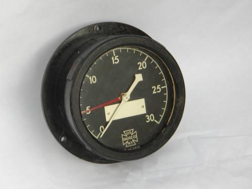 photo of old WWII vintage US Navy warship bakelite ship's engine room gauge #1