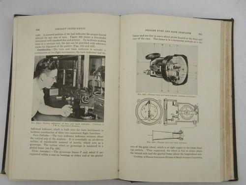 photo of old WWII vintage technical book aircraft & airplane instruments 1stw/illustrations #4