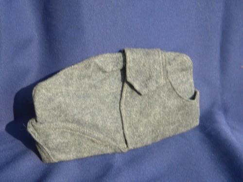 photo of old WWII vintage wool mountaineer or hunter's hat/garrison cap w/ear flaps #1