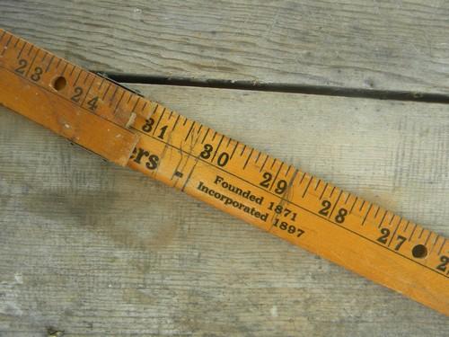 photo of old adjustable advertising ruler for measuring window opening for shades #6