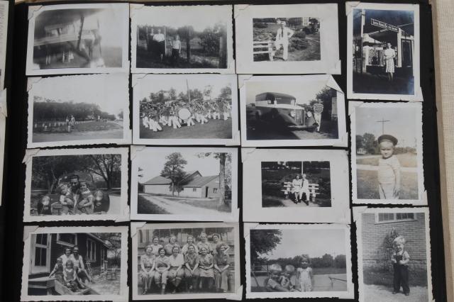 photo of old album of vintage photos, 1930s pictures Milwaukee area small town Wisconsin life #5