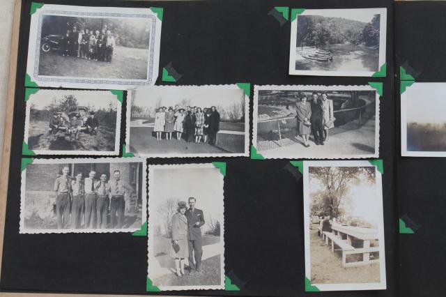 photo of old album of vintage photos, 1930s pictures Milwaukee area small town Wisconsin life #11