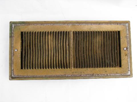 photo of old antique architectural restoration heating register vent #1