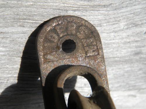 photo of old antique cast iron windows sash weight pulleys for clothes line etc #3