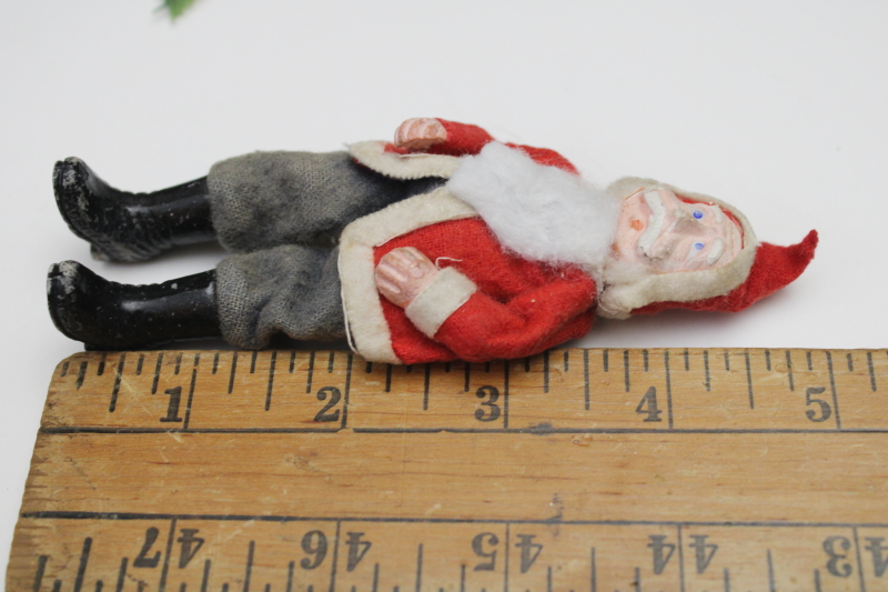 photo of old antique china Santa Claus, tiny toy doll or Christmas ornament St Nicholas figure  #5