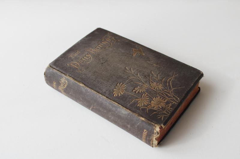 photo of old antique religious book daily meditation & praise, calm words of faith & prayer #1