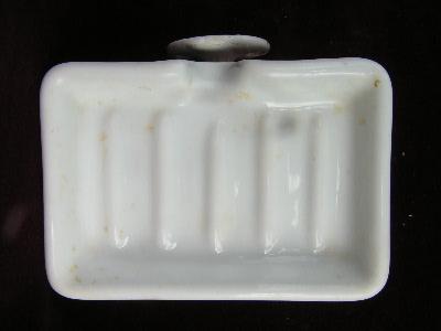 photo of old architectural Deco bathroom soap dish #1