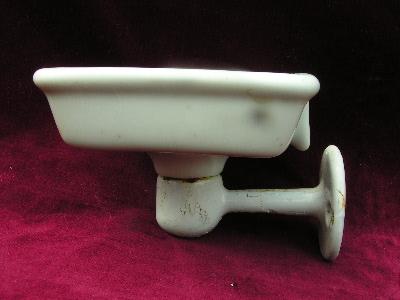 photo of old architectural Deco bathroom soap dish #2