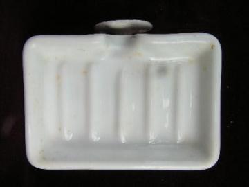 catalog photo of old architectural Deco bathroom soap dish