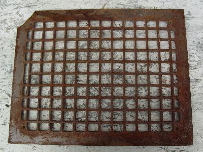 photo of old cast iron heat register grate #1