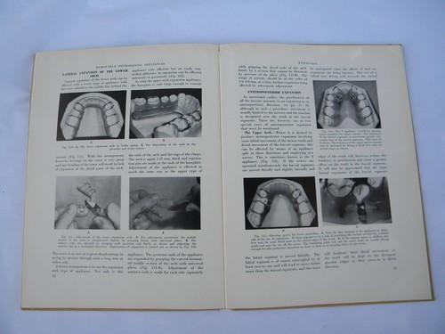 photo of old dentist's technical book designing and building dental braces w/photos #2