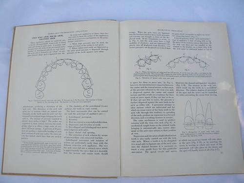 photo of old dentist's technical book designing and building dental braces w/photos #4