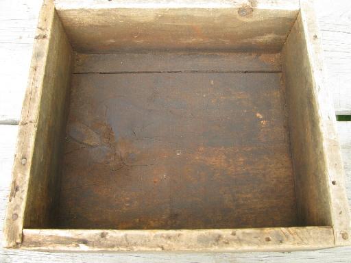 photo of old dovetailed wood box, vintage packing crate for ammunition cartridges #6