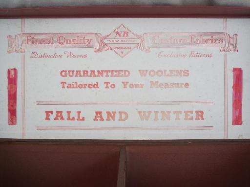 photo of old dry goods store display case, None Better Woolens box for wool socks #7