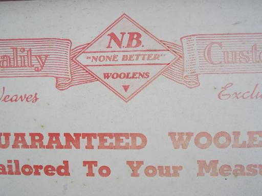 photo of old dry goods store display case, None Better Woolens box for wool socks #8