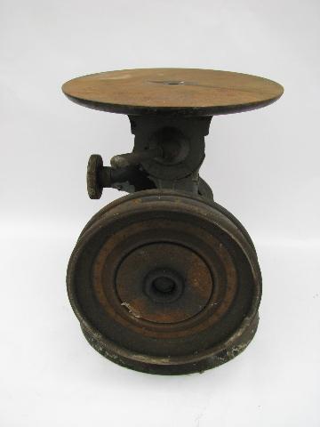 photo of old early industrial reciprocating tool, saw, filer etc. #3