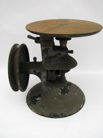 photo of old early industrial reciprocating tool, saw, filer etc. #4