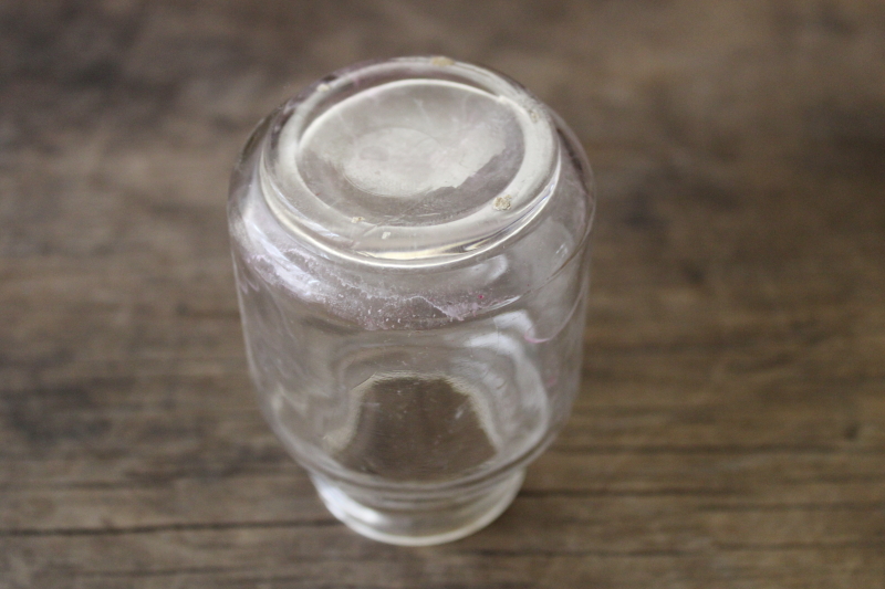 photo of old embossed glass medicine bottle trademark Vaseline jar vintage advertising #3