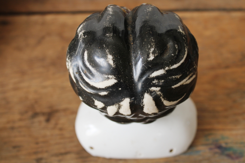 photo of old fashioned china doll head, large vintage reproduction or antique doll  #5