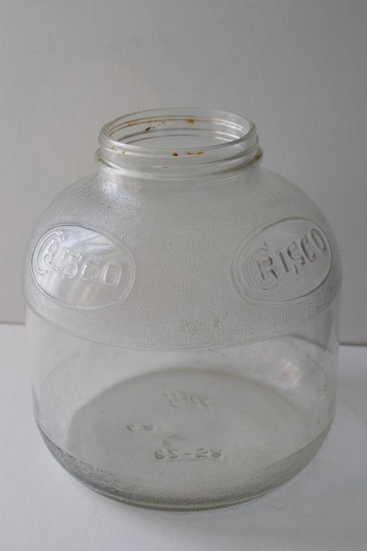 photo of old glass Ball jar embossed Crisco, 1940s or 50s vintage advertising #1