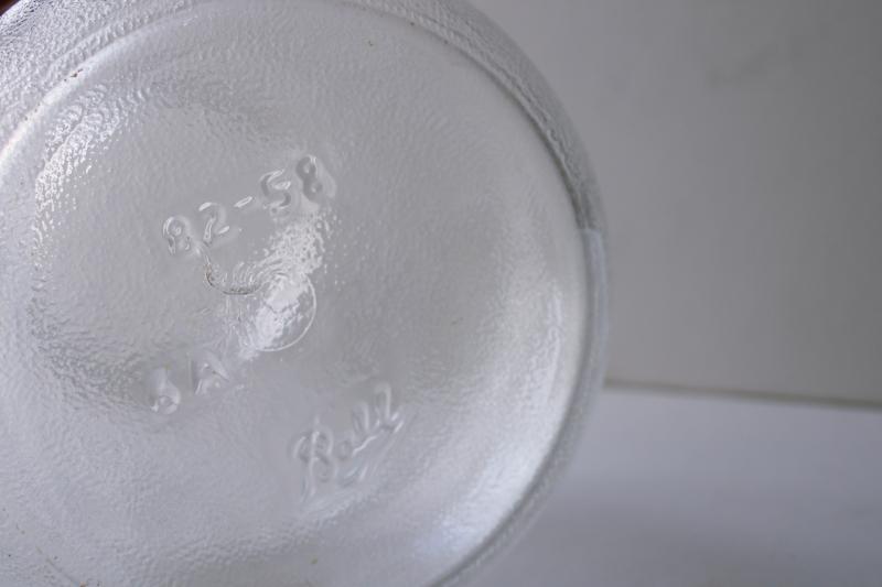 photo of old glass Ball jar embossed Crisco, 1940s or 50s vintage advertising #3