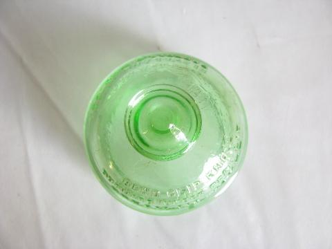 photo of old green depression glass lid knob for Gardella coffee perculator pot #3