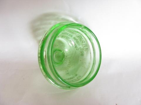 photo of old green depression glass lid knob for Gardella coffee perculator pot #4