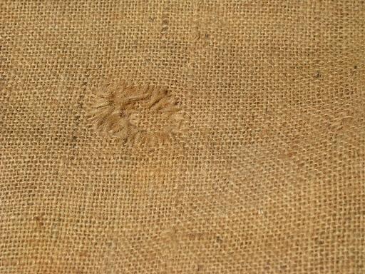 photo of old gunny sacks for scarecrows / sack races, vintage burlap feed bags lot #2