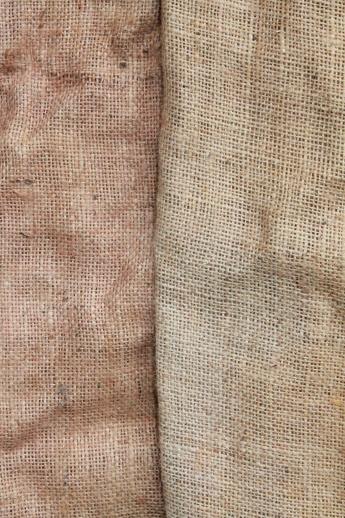 photo of old gunny sacks for scarecrows / sack races, vintage burlap feed bags lot #3