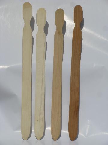 photo of old handmade wood lefse sticks, from Wisconsin farm estate #1