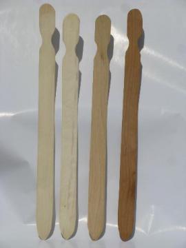 catalog photo of old handmade wood lefse sticks, from Wisconsin farm estate