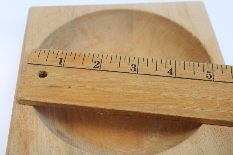 photo of old hardwood chopping block bowl for rocking chopper kitchen chef's knife blade #3