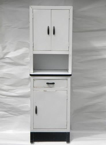 photo of old hoosier vintage deco enamel kitchen pantry cupboard/cabinet #1