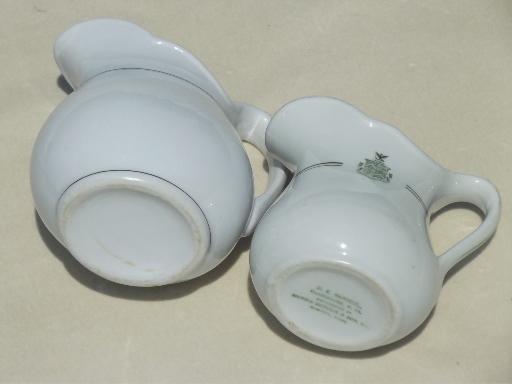 photo of old ironstone china pitchers, fortuna juvat audaces motto coat of arms #4