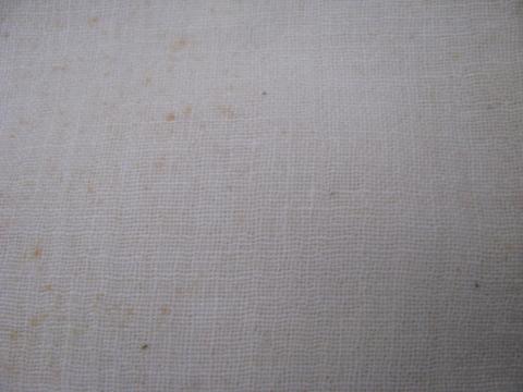 photo of old kitchen dishtowels, genuine vintage cotton flour sack feedsack towels #2