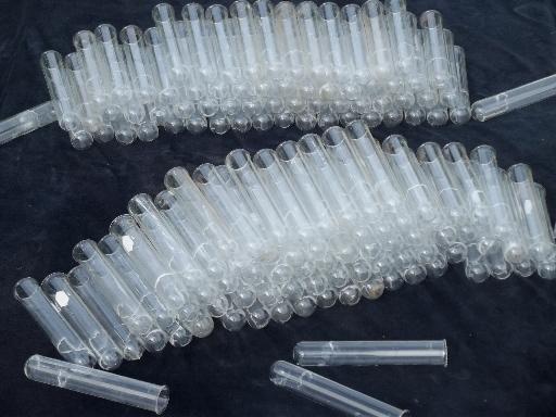 photo of old lab glass test tubes lot - industrial storage jars, or creepy Halloween? #1