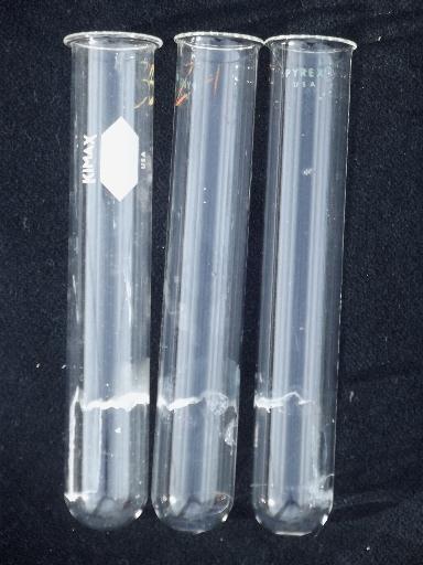 photo of old lab glass test tubes lot - industrial storage jars, or creepy Halloween? #2