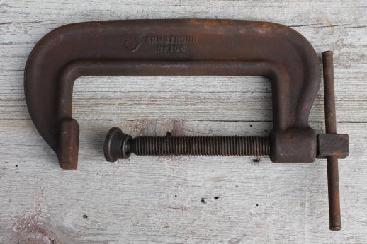 photo of old large C clamp, 6 #1