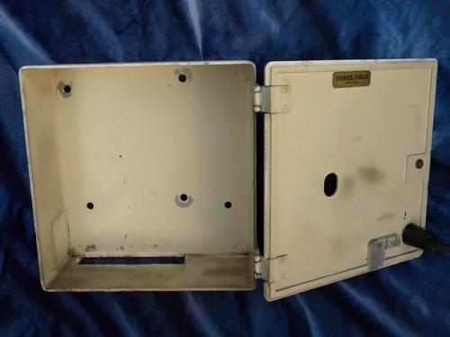 photo of old metal industrial vintage Gamewell fire alarm wall box #4