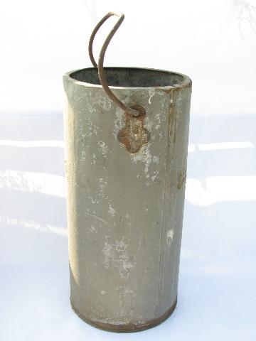 photo of old primitive antique DeLaval cream can / bucket from farm dairy #2