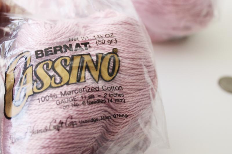 photo of old rose pink mercerized cotton pearl cotton thread for embroidery or knitting crochet #5