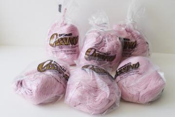 catalog photo of old rose pink mercerized cotton pearl cotton thread for embroidery or knitting crochet